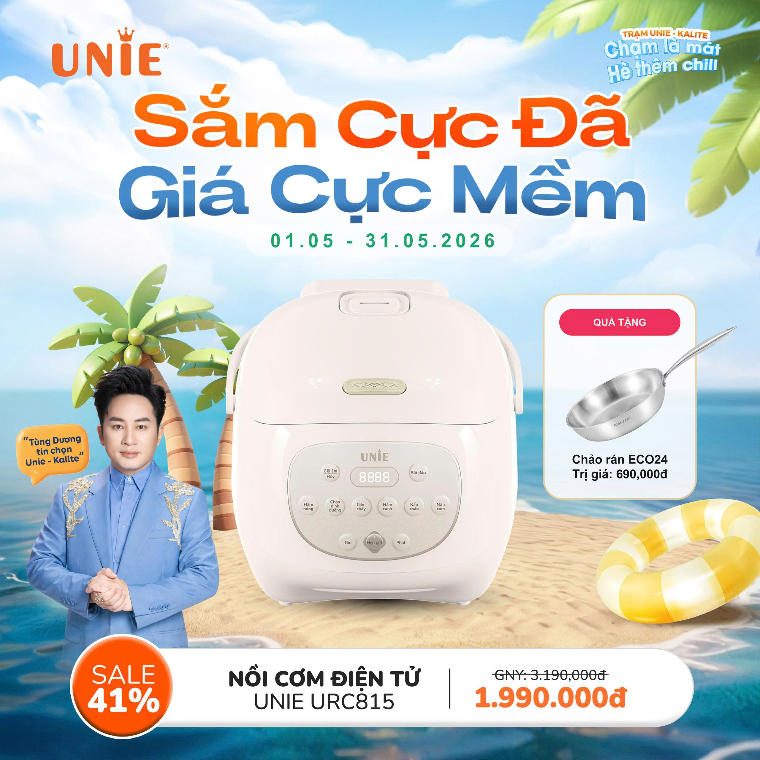 Nồi cơm điện tử Unie URC815