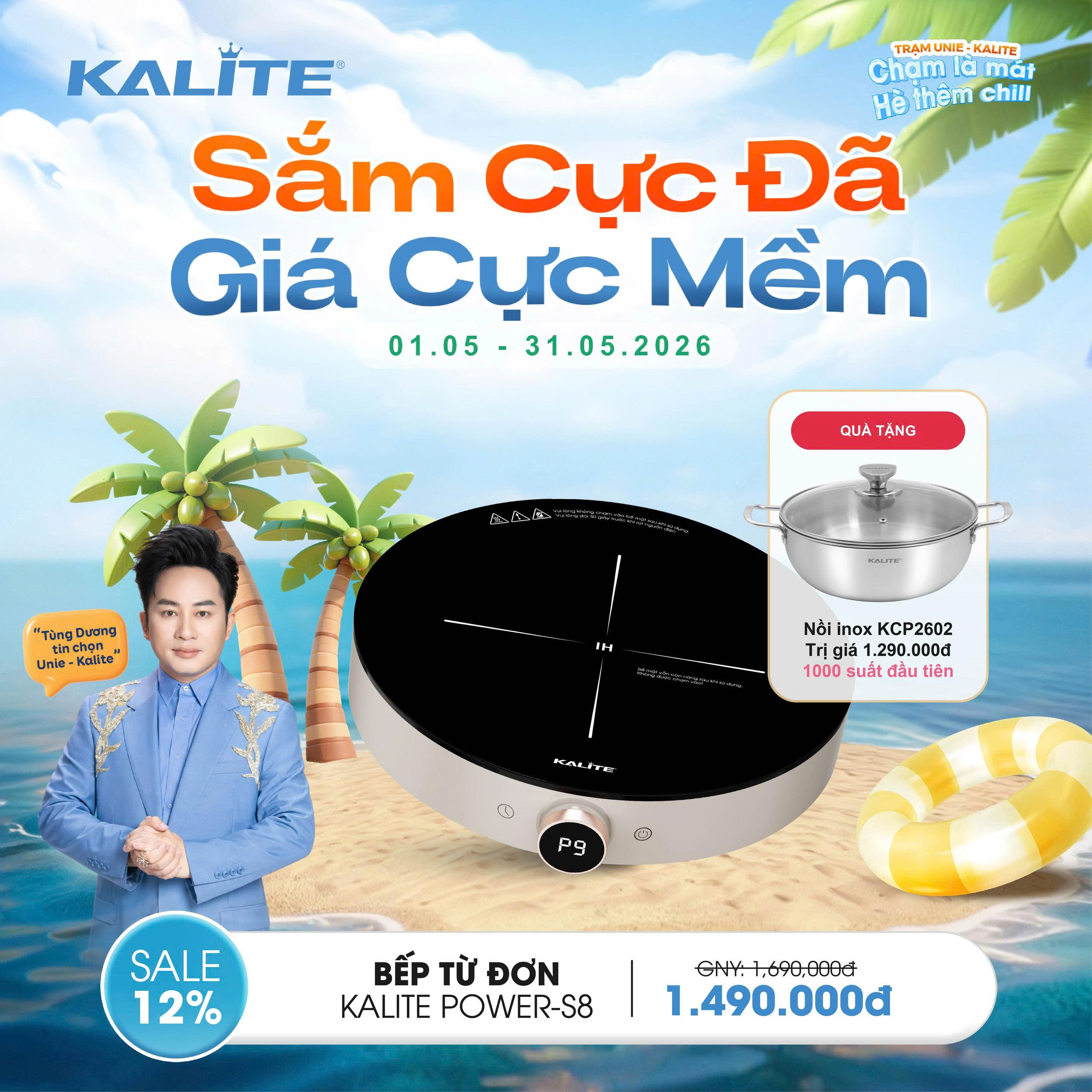 Bếp từ đơn Kalite Power - S8