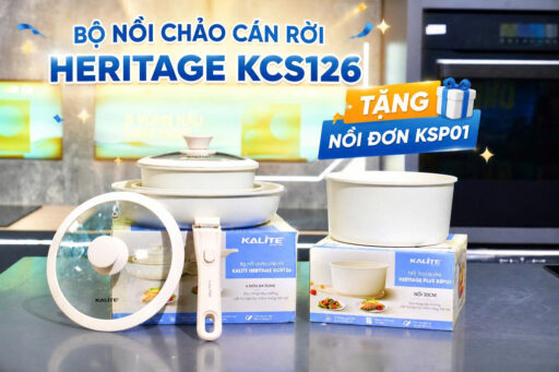 Bộ nồi chảo cán rời Kalite Heritage KCS126