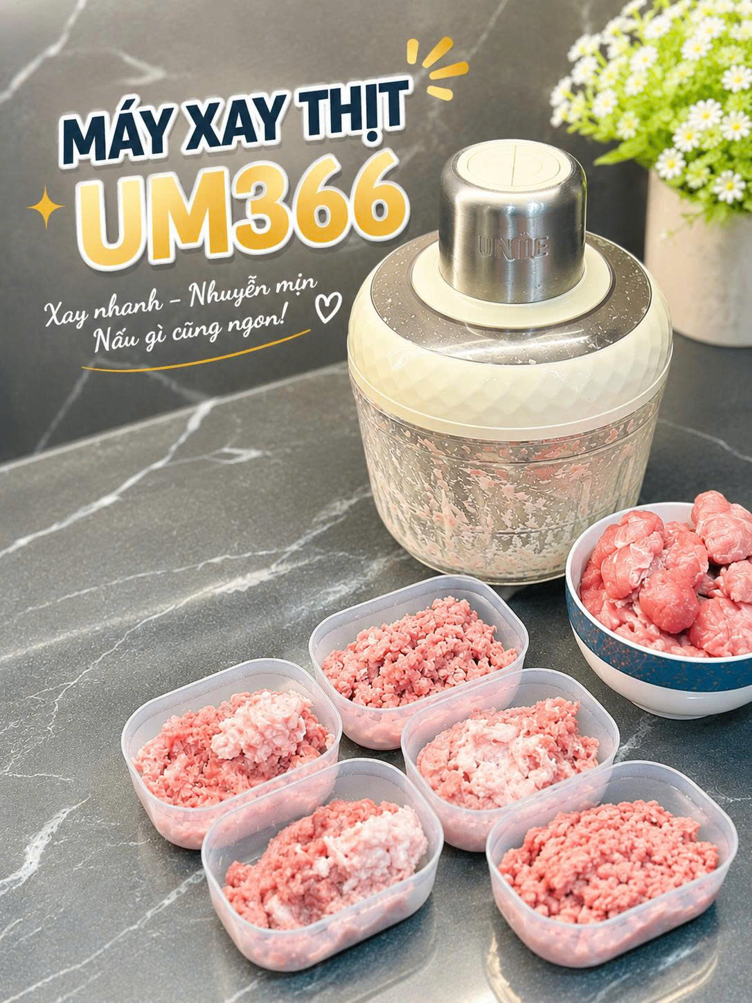 Máy xay thịt UNIE UM366